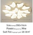 GobekUsa Aisal Flower Ceiling Chandelier with Remote Dimming for Modern Home Decor