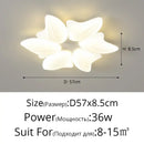GobekUsa Aisal Flower Ceiling Chandelier with Remote Dimming for Modern Home Decor