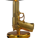 GobekUsa AK47 Guns Floor Lamp Electroplated Silver Golden Metal Art Deco Bedside Luxury Lamp