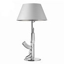 GobekUsa AK47 Guns Floor Lamp Electroplated Silver Golden Metal Art Deco Bedside Luxury Lamp