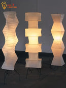 GobekUsa Akari Japanese Rice Paper Floor Lamp LED E27 Chandelier for Bedroom Living Room