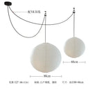 GobekUsa Akari Noguchi LED Pendant Lights Wabi-sabi Round Ball Design for Living Room