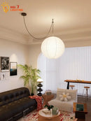 GobekUsa Akari Noguchi LED Pendant Lights Wabi-sabi Round Ball Design for Living Room