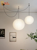 GobekUsa Akari Noguchi LED Pendant Lights Wabi-sabi Round Ball Design for Living Room