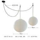 GobekUsa Akari Noguchi LED Pendant Lights Wabi-sabi Round Ball Design for Living Room