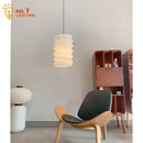 GobekUsa Akari Noguchi Pendant Lights: Retro White Rice Paper Hanging Lamp for Home Décor.