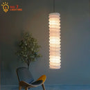 GobekUsa Akari Noguchi Pendant Lights: Retro White Rice Paper Hanging Lamp for Home Décor.