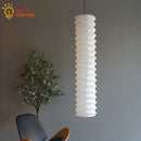 GobekUsa Akari Noguchi Pendant Lights: Retro White Rice Paper Hanging Lamp for Home Décor.