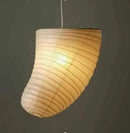 GobekUsa Akari Rice Paper Pendant Lamp for Living Room Bedroom - Wabi Sabi Design