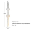 GobekUsa Akari Rice Paper Pendant Lamp for Living Room Bedroom, LED Hanging Light
