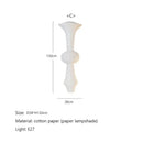 GobekUsa Akari Rice Paper Pendant Lamp for Living Room Bedroom, LED Hanging Light