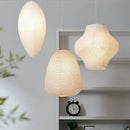 GobekUsa Akari Rice Paper Pendant Lamp for Living Room Bedroom, LED Hanging Light