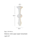 GobekUsa Akari Rice Paper Pendant Lamp for Living Room Bedroom, LED Hanging Light