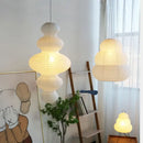 GobekUsa Akari Rice Paper Pendant Lamp for Living Room Bedroom, LED Hanging Light