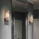 GobekUsa Alabaster Copper Wall Lamp | Luxury Marble Sconce LED Light | Bedroom Living Room Fixture