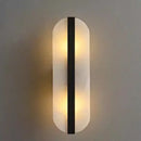 GobekUsa Alabaster Oval Marble Wall Lamp for Indoor Living Room Bedroom Kitchen Corridor Lighting