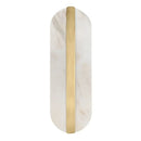 GobekUsa Alabaster Oval Marble Wall Lamp for Indoor Living Room Bedroom Kitchen Corridor Lighting