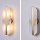 GobekUsa Alabaster Oval Marble Wall Lamp for Indoor Living Room Bedroom Kitchen Corridor Lighting
