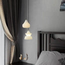 GobekUsa Alabaster Pendant Lights LED Designer Hanging Lamps For Living Room