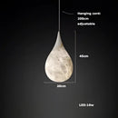 GobekUsa Alabaster Pendant Lights LED Designer Hanging Lamps For Living Room