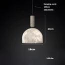 GobekUsa Alabaster Pendant Lights LED Designer Hanging Lamps For Living Room