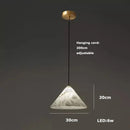 GobekUsa Alabaster Pendant Lights LED Designer Hanging Lamps For Living Room