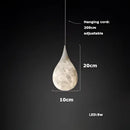 GobekUsa Alabaster Pendant Lights LED Designer Hanging Lamps For Living Room