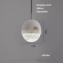 GobekUsa Alabaster Pendant Lights LED Designer Hanging Lamps For Living Room