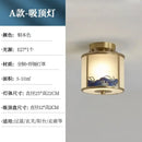 GobekUsa All Copper Entrance Light, Bedroom Head, Ceiling, Hallway, Rotating Staircase Light