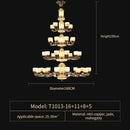 GobekUsa All Copper Jade Chandelier | Chinese Style Living Room Dining Room Lighting