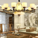 GobekUsa All Copper Jade Chandelier | Chinese Style Living Room Dining Room Lighting