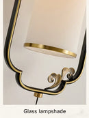 GobekUsa All Copper Wall Lamp Glass Lamp - Living Room Bedroom Restaurant Bedside Light
