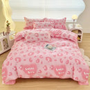GobekUsa Aloe Cotton Printed Bed Sets 4Pcs Soft Cozy Bedding Set for Adults