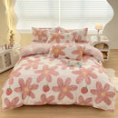GobekUsa Aloe Cotton Printed Bed Sets 4Pcs Soft Cozy Bedding Set for Adults