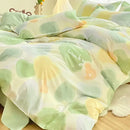 GobekUsa Aloe Cotton Printed Bed Sets 4Pcs Soft Cozy Bedding Set for Adults