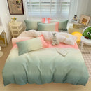 GobekUsa Aloe Cotton Printed Bed Sets 4Pcs Soft Cozy Bedding Set for Adults