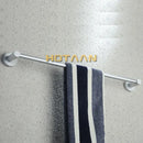 Modern silver double towel bar rail – bathroom anti-rust rack by Decorbites