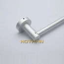 Modern silver double towel bar rail – bathroom anti-rust rack by Decorbites