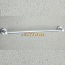 Modern silver double towel bar rail – bathroom anti-rust rack by Decorbites