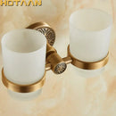 GobekUsa Aluminium Double Tumbler Holder for Bathroom Accessories