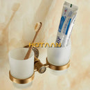 GobekUsa Aluminium Double Tumbler Holder for Bathroom Accessories