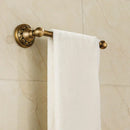 Antique brass aluminium wall mounted round towel holder bathroom rack by Decorbites