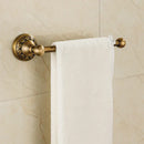 Antique brass aluminium wall mounted round towel holder bathroom rack by Decorbites