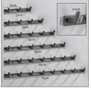 Gray aluminum alloy towel hooks bathroom wall rack by Decorbites