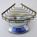 Antique gold aluminum shower basket holder bathroom single layer shelfo navigation by Decorbites
