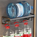 GobekUsa Aluminum Bathroom Towel Holder with Hook and Storage Basket