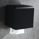 Matte black aluminum toilet paper rack bathroom wall mount by Decorbites
