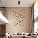 GobekUsa Aluminum Ceiling Chandelier: LED Changeable Shape Stair High-Rise Indoor Lighting