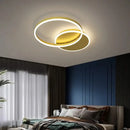 GobekUsa Aluminum Circle LED Chandelier Ceiling Light for Bedroom Living Room Kitchen