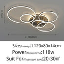 GobekUsa Aluminum Circle LED Chandelier Ceiling Light for Bedroom Living Room Kitchen